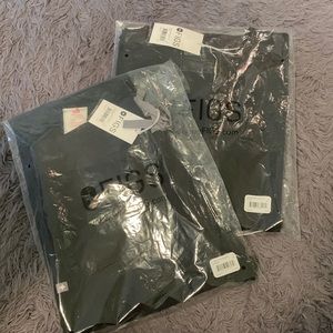 Figs black womens scrub set